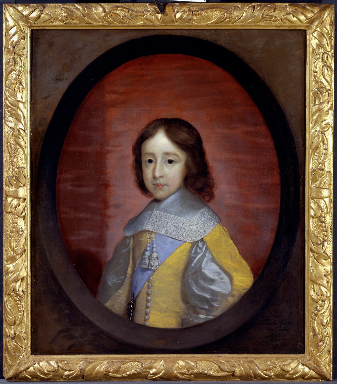 Portrait of William III, Prince of Orange, as a Child by Cornelius Janssen van Ceulen