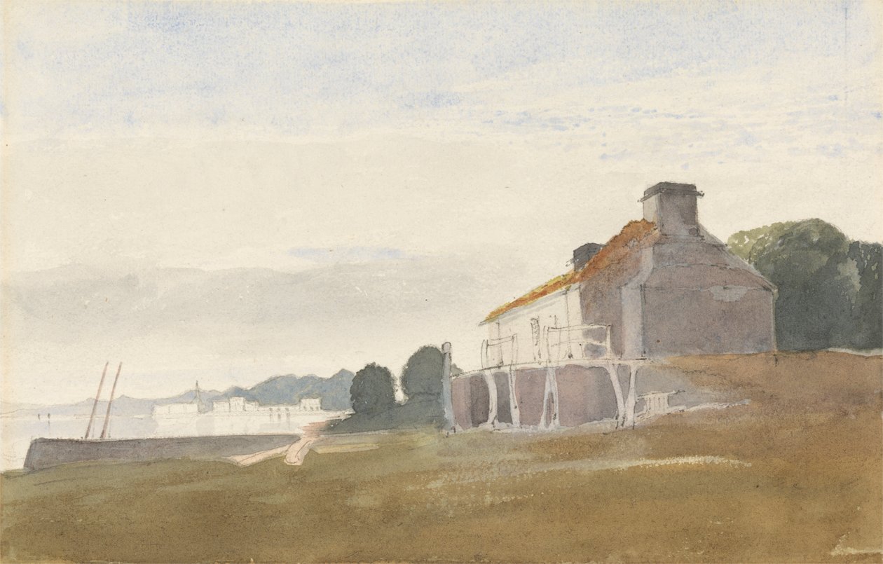 Cottage on a Bay by Cornelius Varley