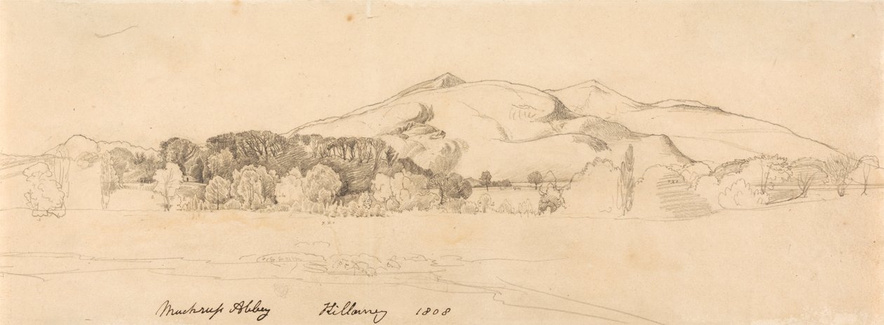 Muckross Abbey, Killarney by Cornelius Varley