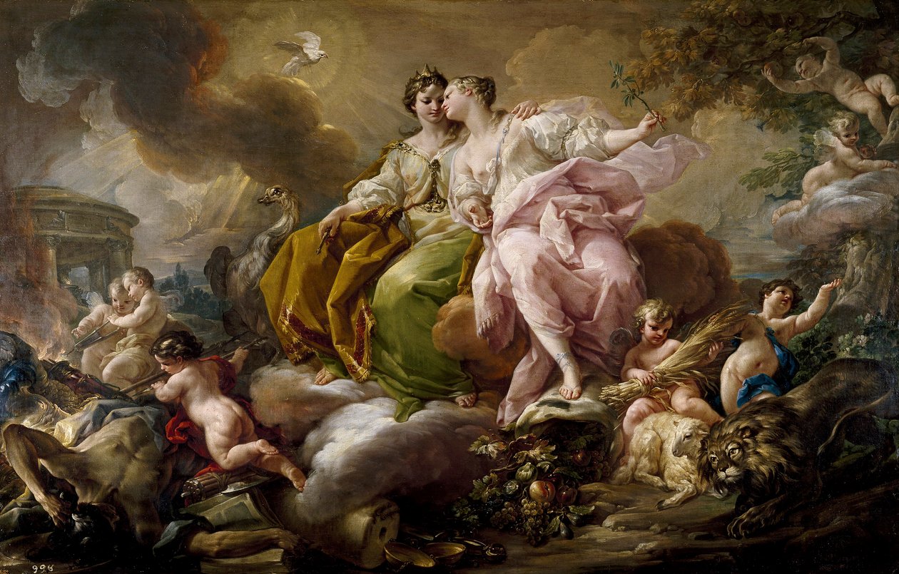Allegory of Justice and Peace by Corrado Giaquinto