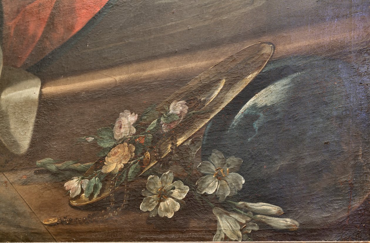 Church of the SS Salvatore, Interior, Altar of the Rosary, Our Lady of the Rosary, Canvas by Corrado Giaquinto, Detail by Corrado Giaquinto