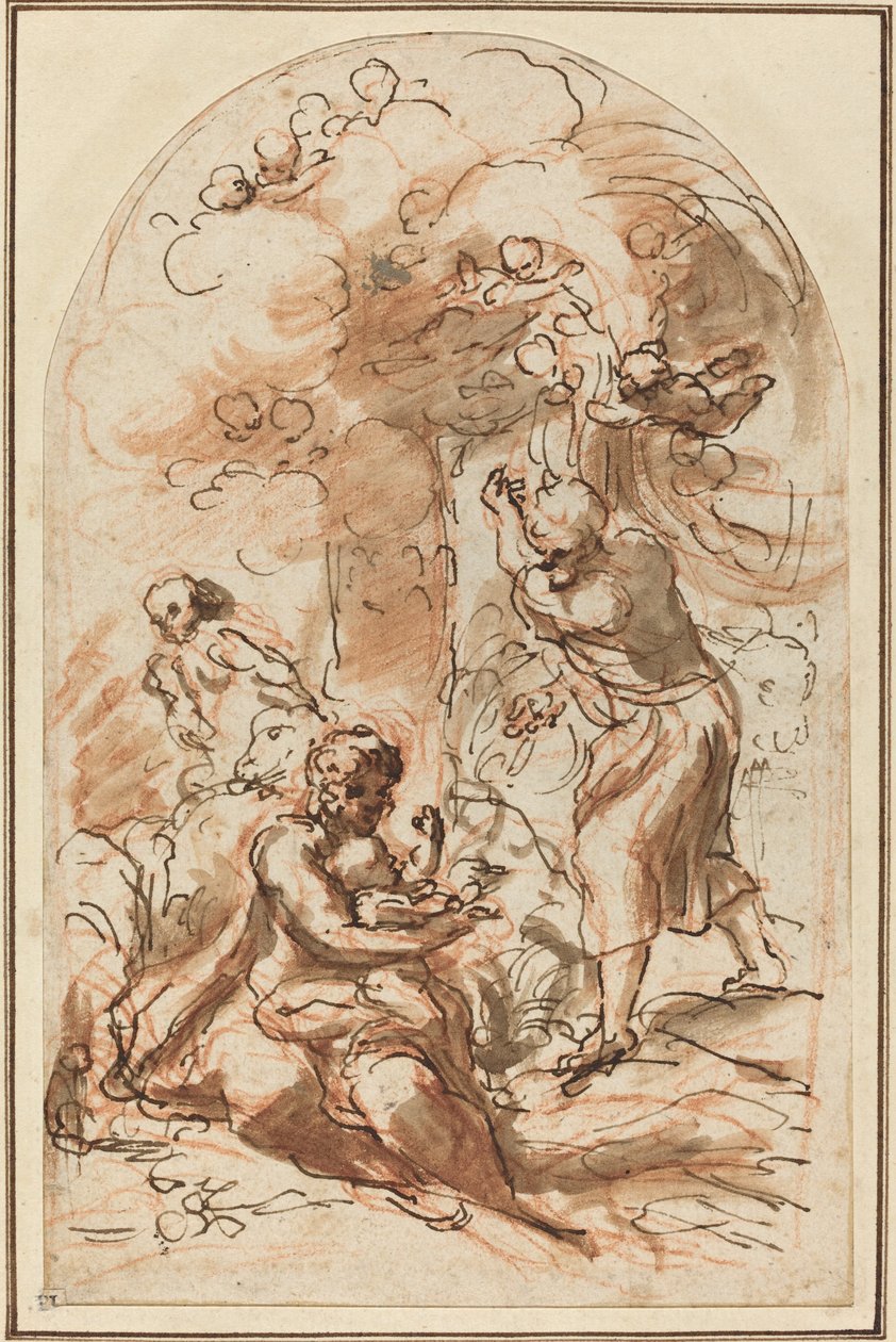 Study for the Madonna della Scodella by Correggio
