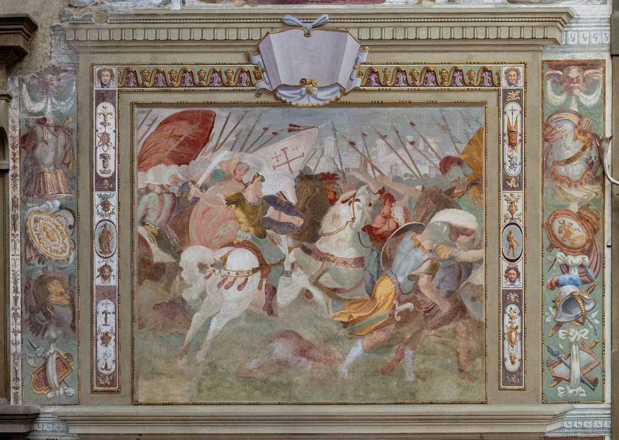 Battle Scene, from the Deeds of Godfrey of Bouillon at the Capture of Jerusalem by Cosimo Daddi