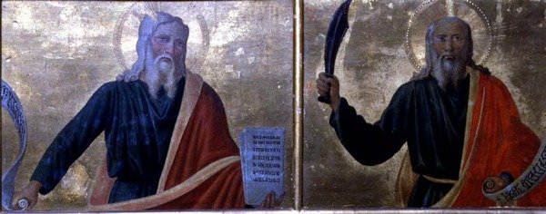 Moses and Abraham by Cosimo Rosselli