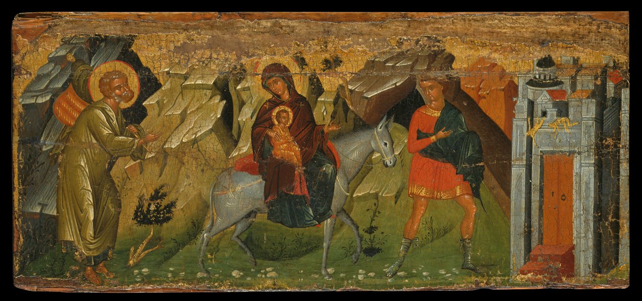 The Flight into Egypt by Cretan School
