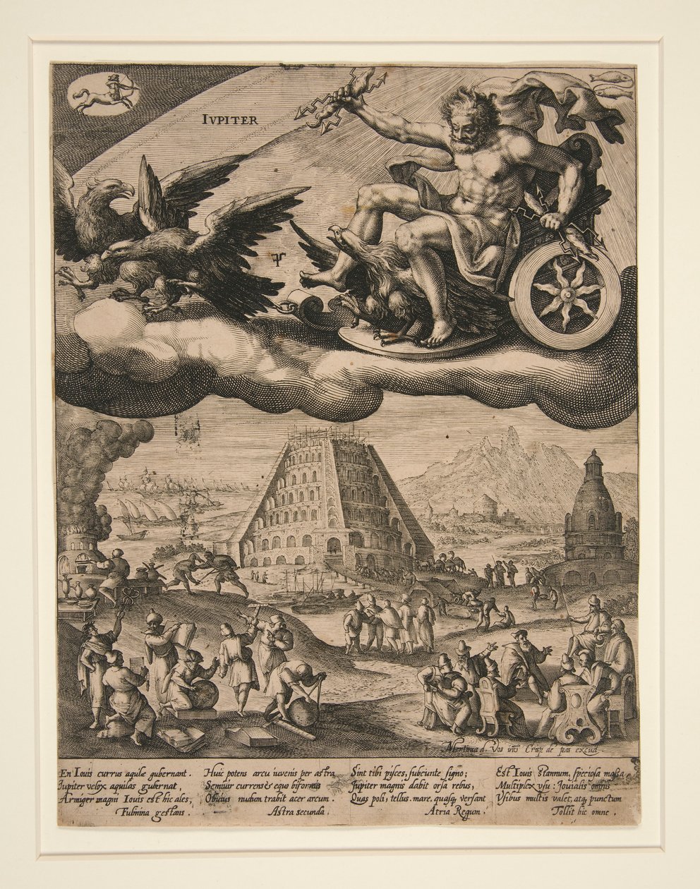 Jupiter, from the series Seven Planets by Crispijn de Passe the Elder