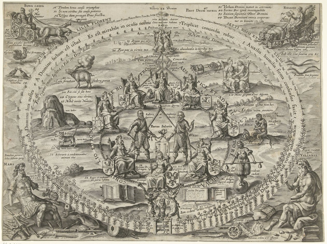 Allegory of Unity within the Republic during the Truce, 1609 by Crispijn van de Passe (I)