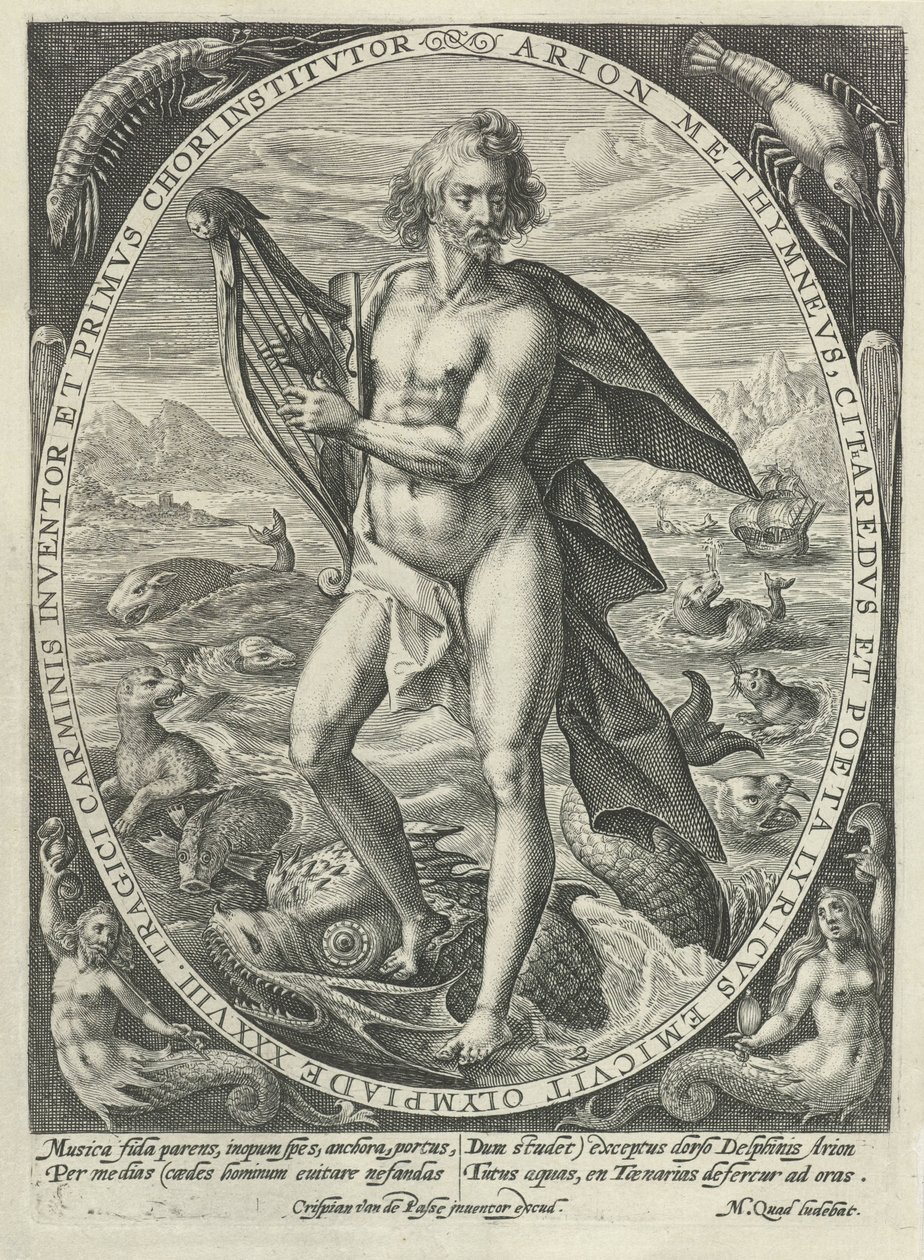 Arion: The Element Water by Crispijn van de Passe (I)