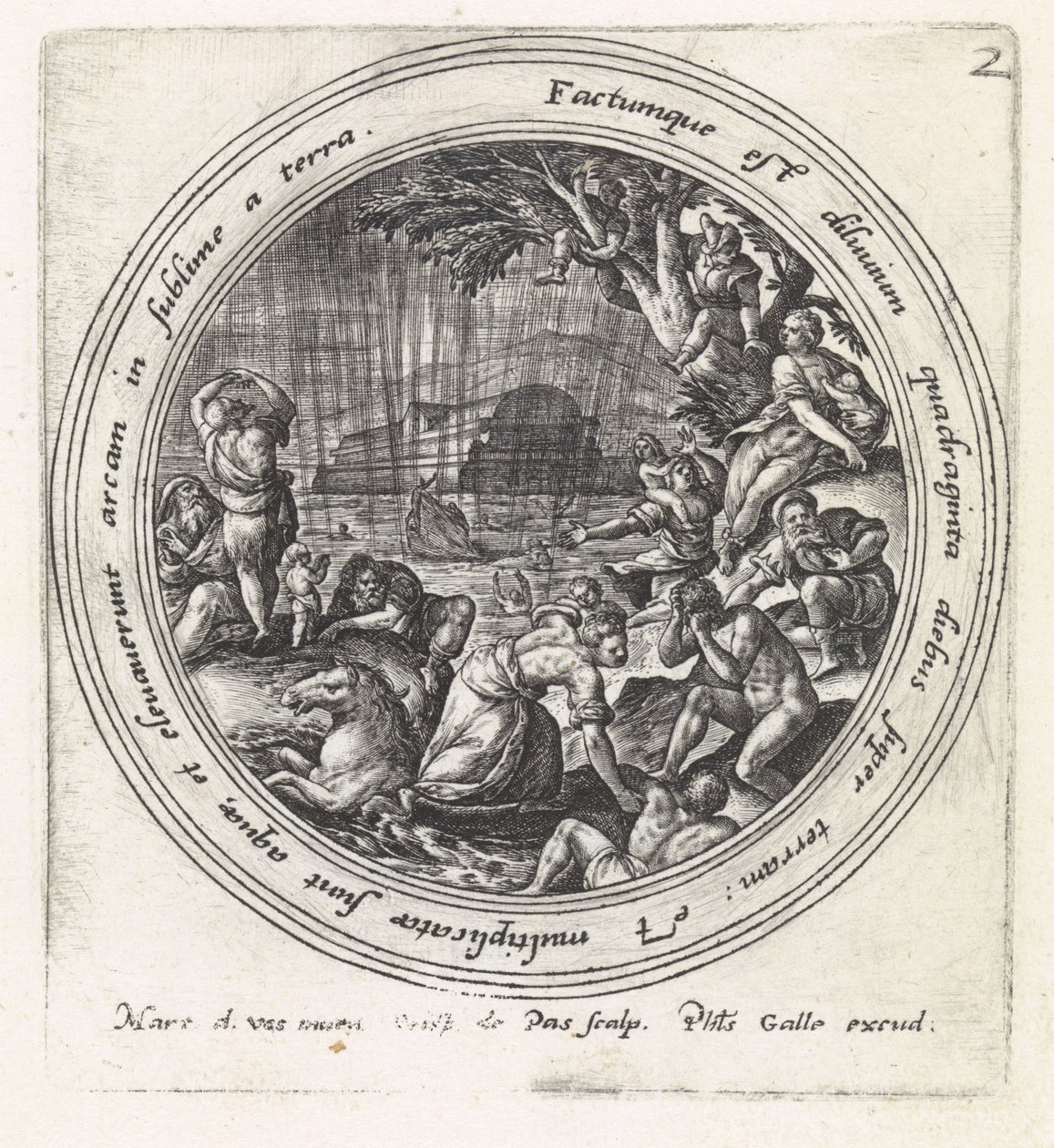 The Flood (History of Noah series) by Crispijn van de Passe (I)