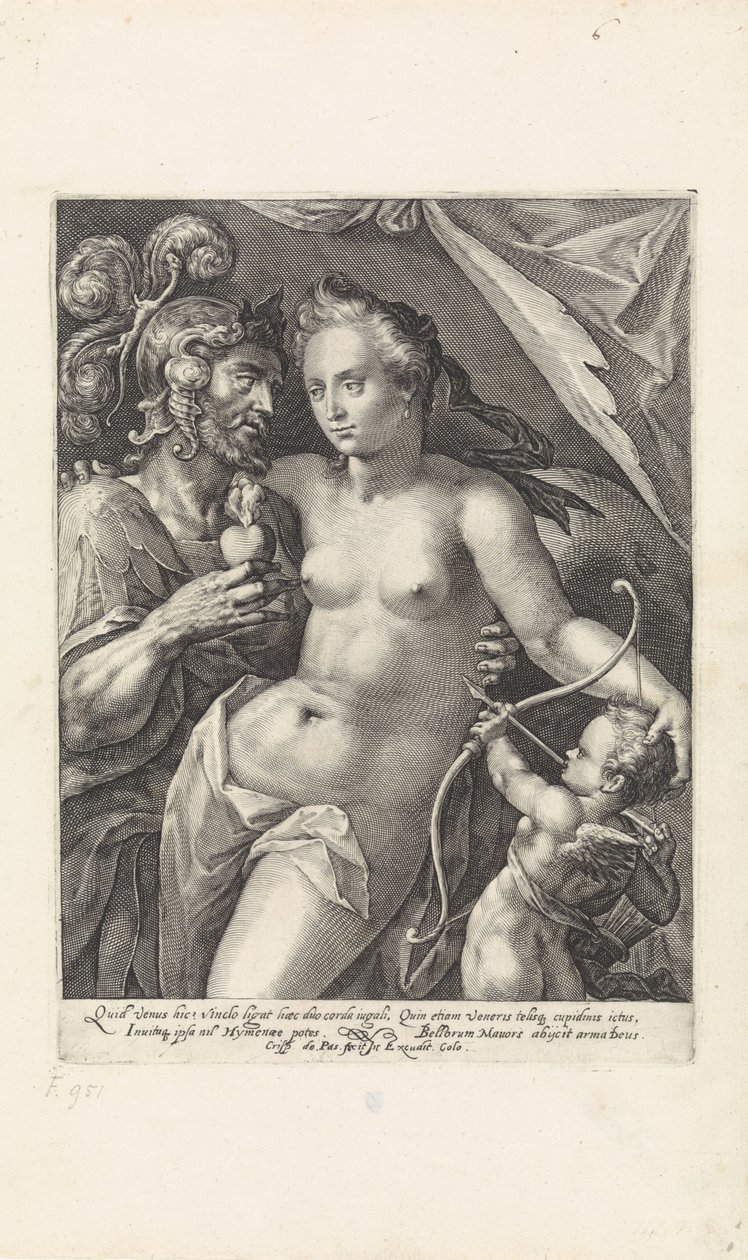 Mars and Venus by Crispijn van de Passe (I)