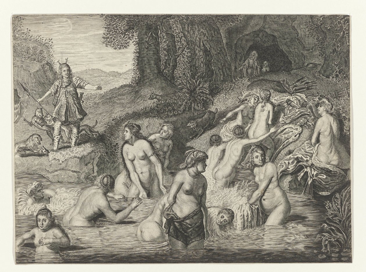 Diana Transforms Actaeon into a Stag by Crispijn van de Passe (II)