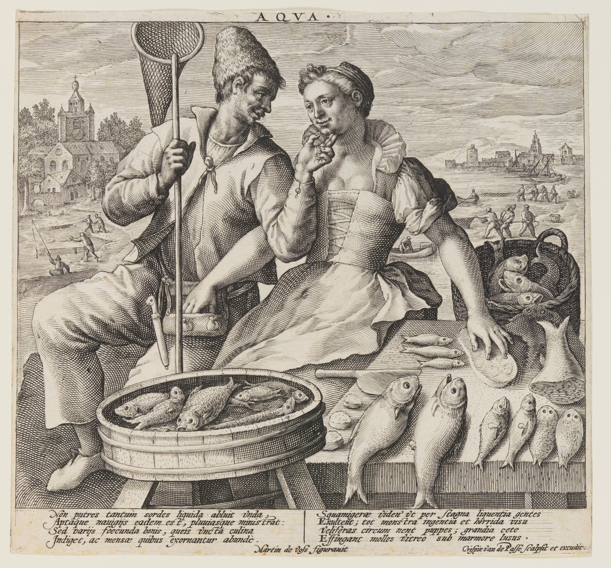 Water, from The Elements by Crispijn van de Passe I
