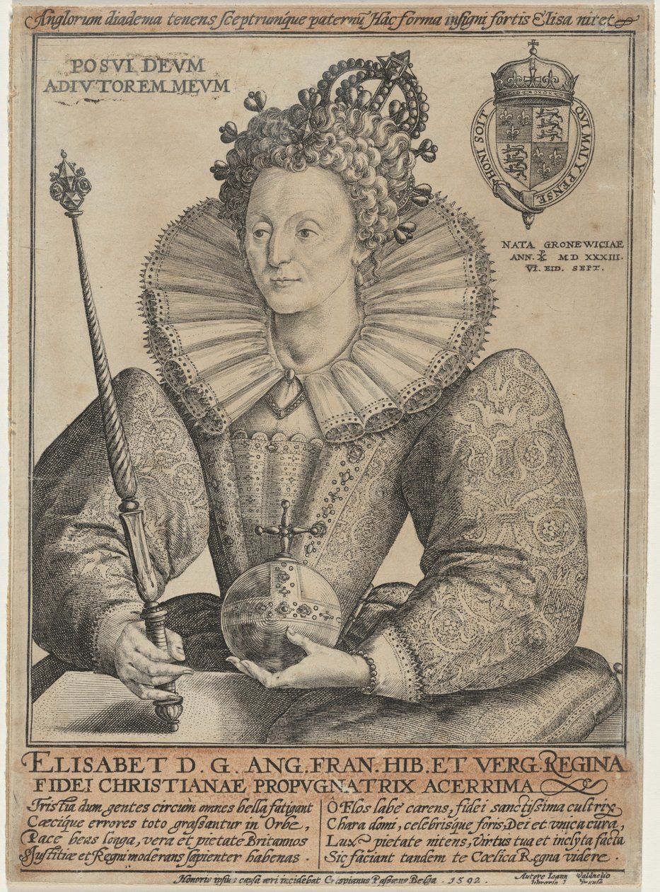 Elizabeth, Queen of England by Crispijn van de Passe I