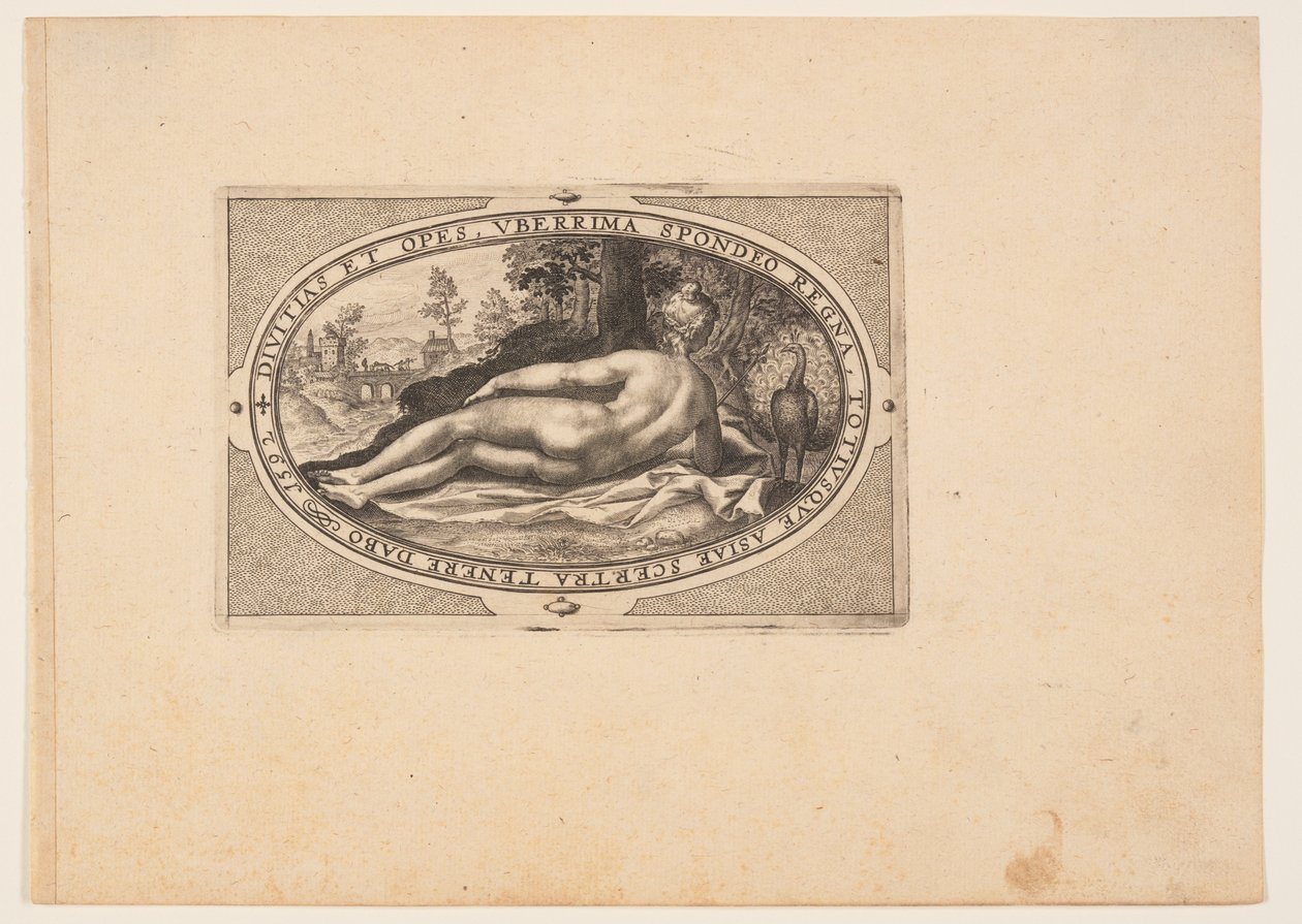 Juno, from Gods and Goddesses by Crispijn van de Passe I