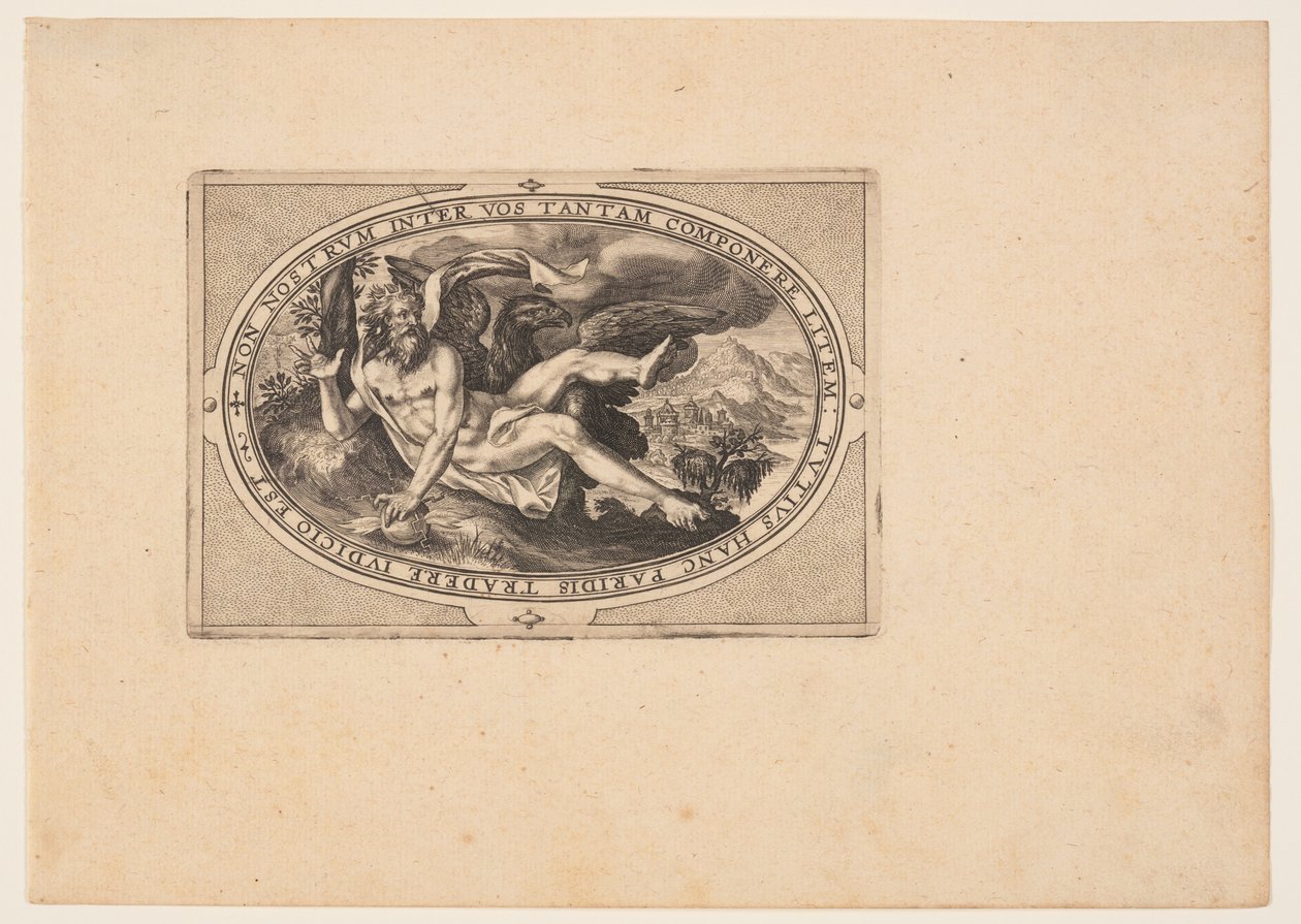 Jupiter, from Gods and Goddesses by Crispijn van de Passe I