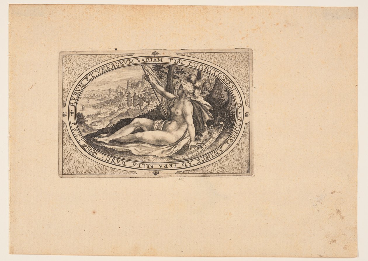 Minerva, from Gods and Goddesses by Crispijn van de Passe I