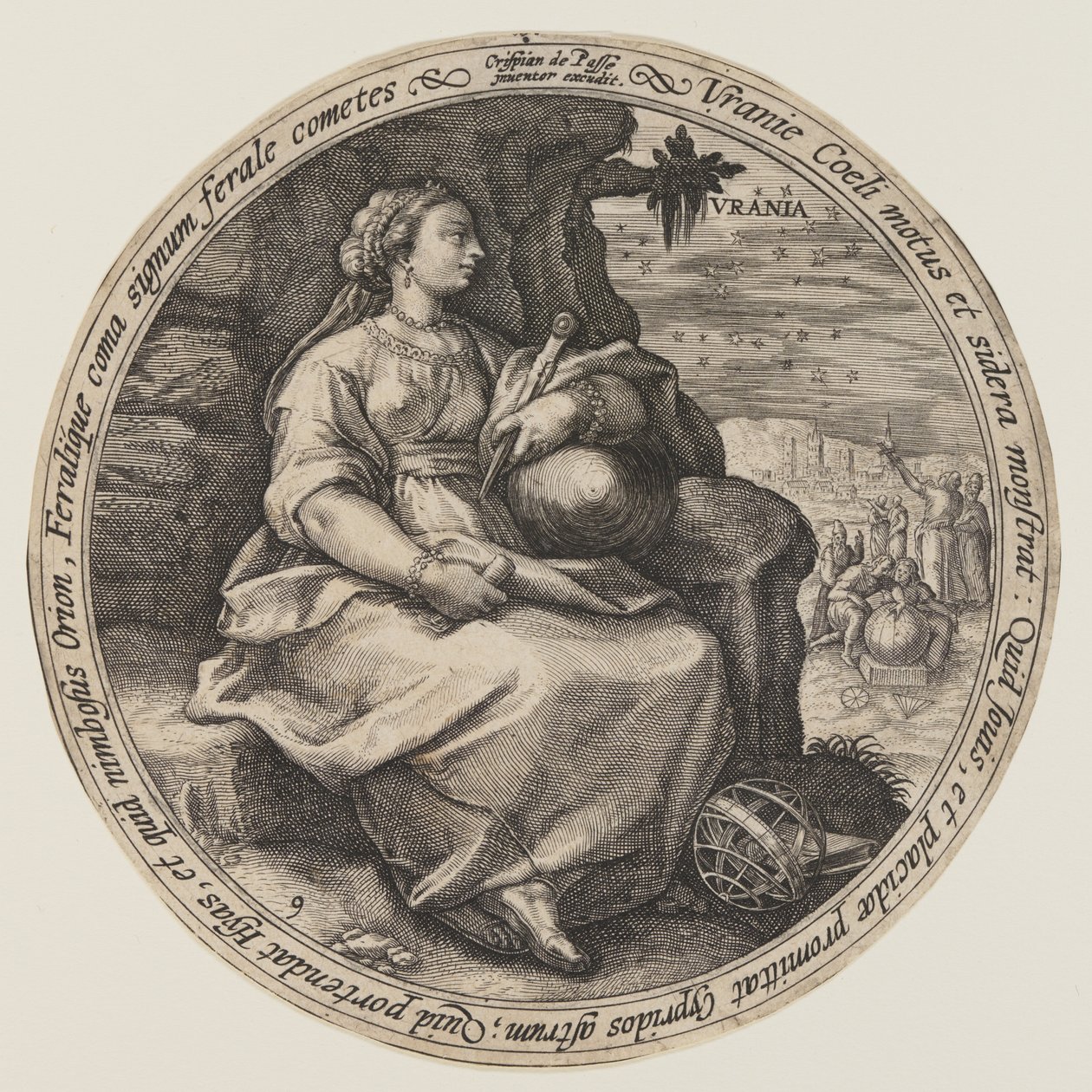 Polymnia, from The Muses by Crispijn van de Passe I