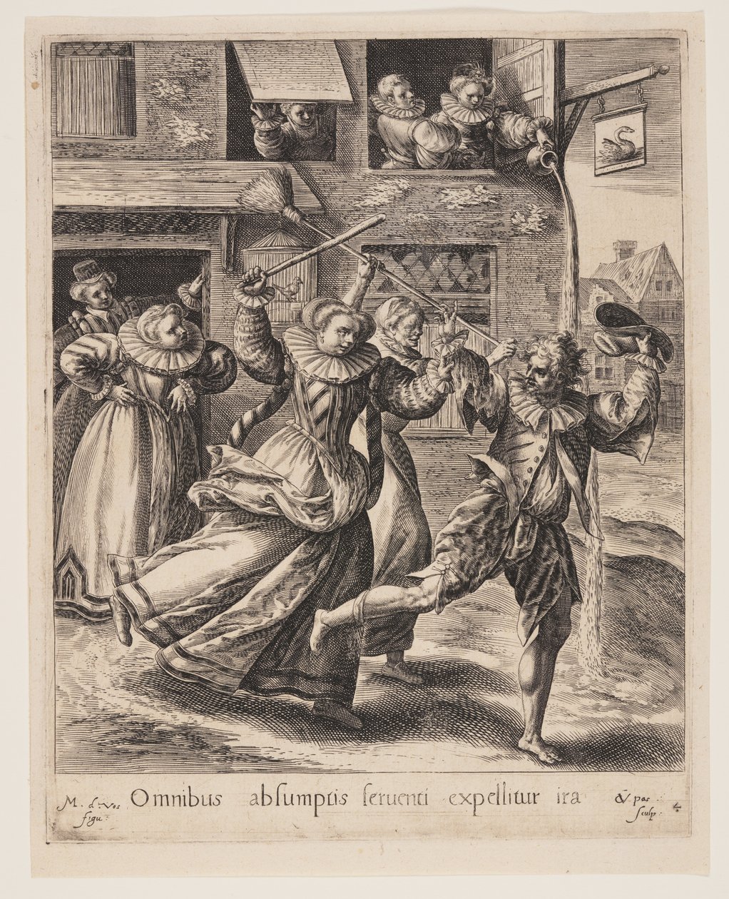 The Son Chased out of the Brothel, from The Parable of the Prodigal Son by Crispijn van de Passe I