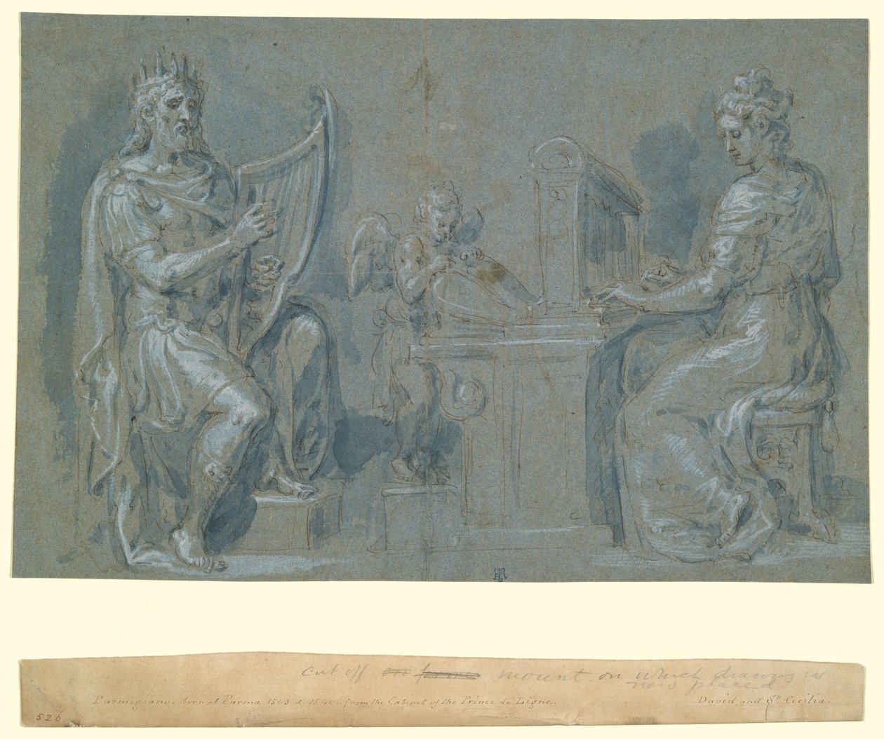 David and Saint Cecilia by Crispin van den Broeck