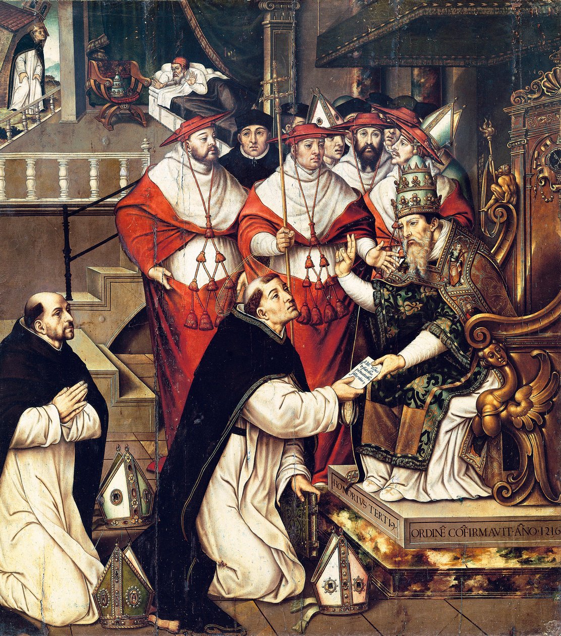 Honorius III Confirming the Order of Saint Dominic by Cristobal Llorens