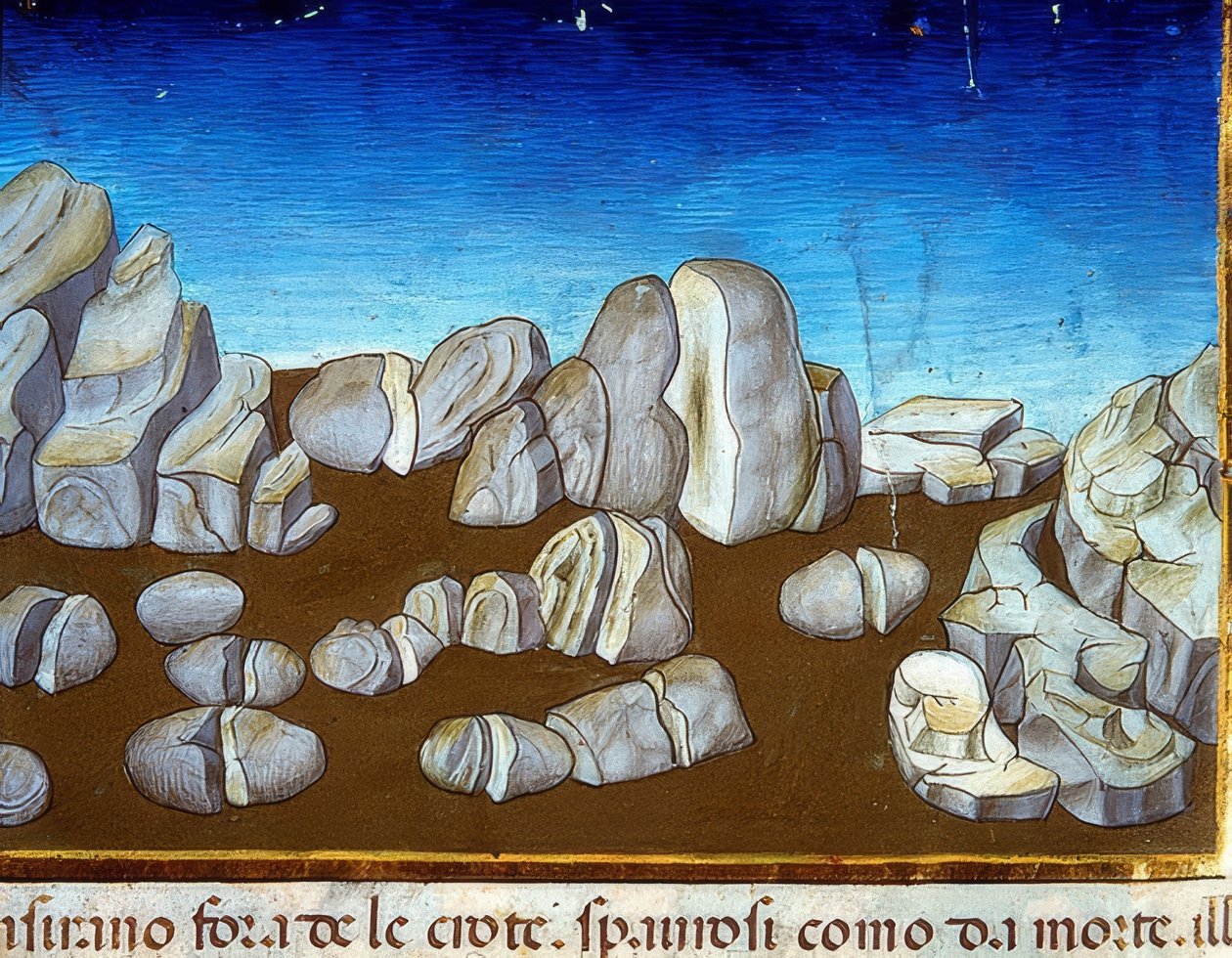 The End of the World: An Earthquake Will Destroy the World (c.148v). 1476 by Cristoforo De Predis