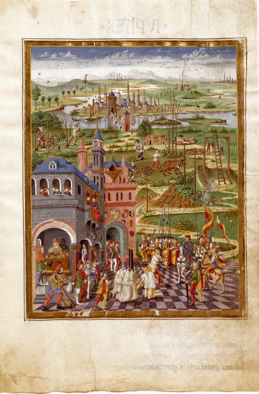 Scene of Torture and Convictions in a Medieval City by Cristoforo De Predis