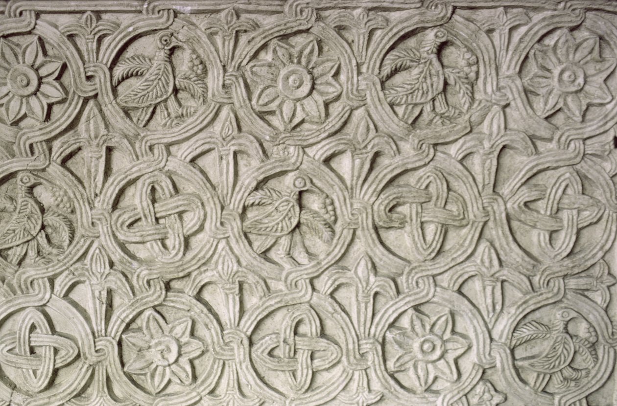 Detail from a carved screen, 9th-10th century by Croatian School