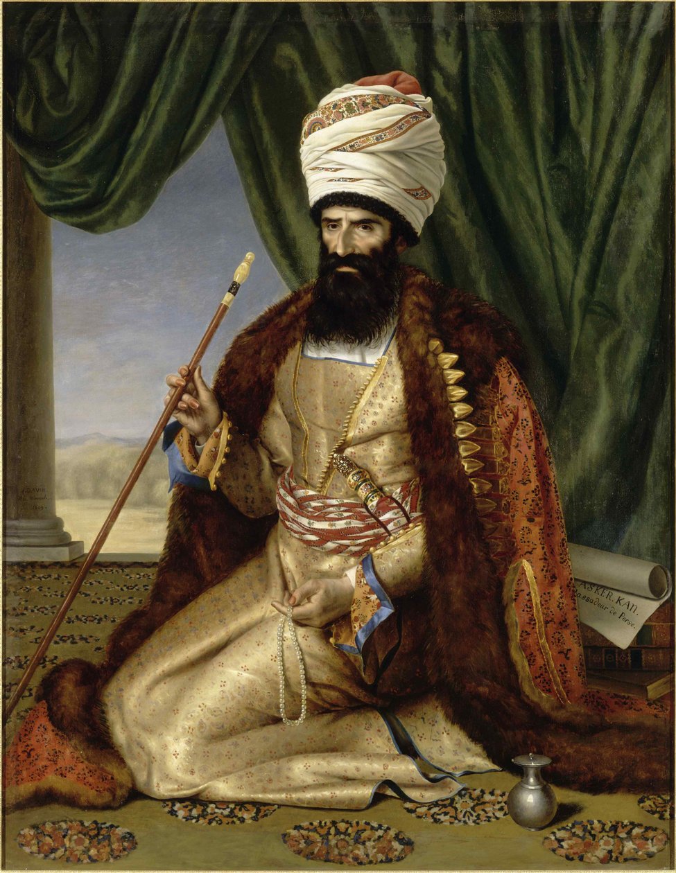Portrait of Asker Khan, Ambassador of Persia, in Paris in 1808 by Césarine Henriette Davin Mirvault