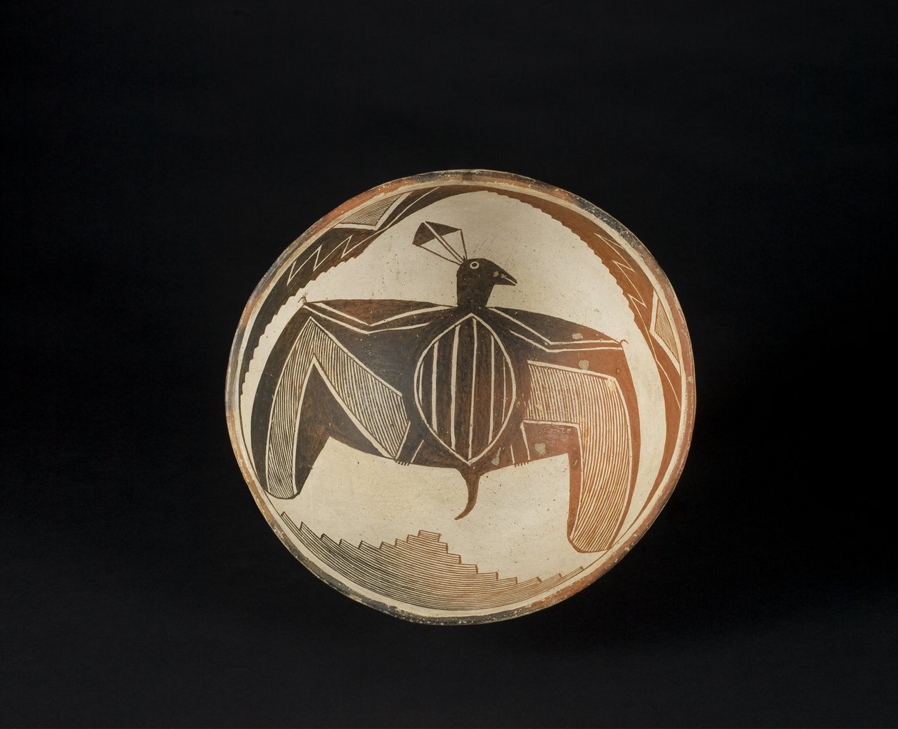 Bowl with Painted Motifs, c.1060-1110 by Culture Mimbres