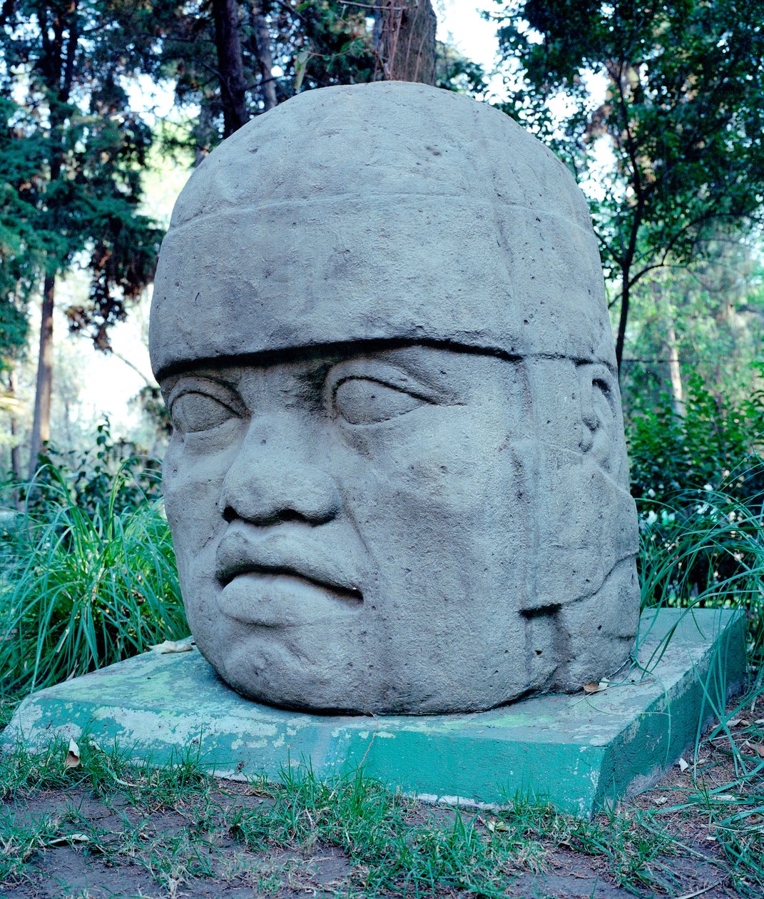 Pre-Columbian Civilization: Colossal Olmec Head by Culture Olmec