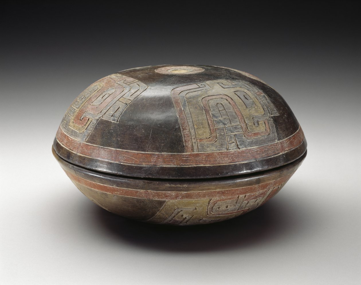 Double Bowl with Abstract Patterns by Culture Paracas