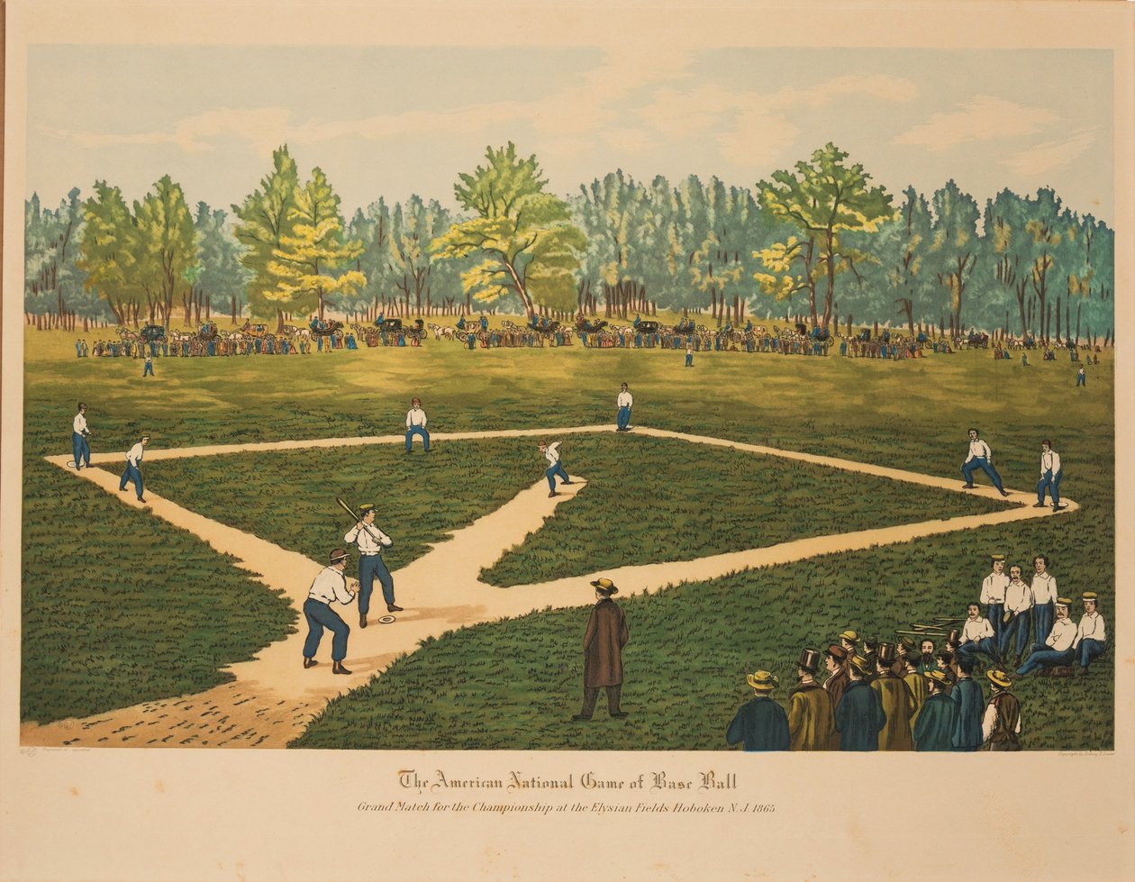 The American National Game of Base Ball by Currier and Ives.