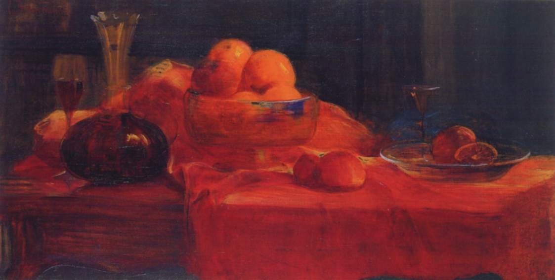 Still Life with Oranges by Curt Herrmann