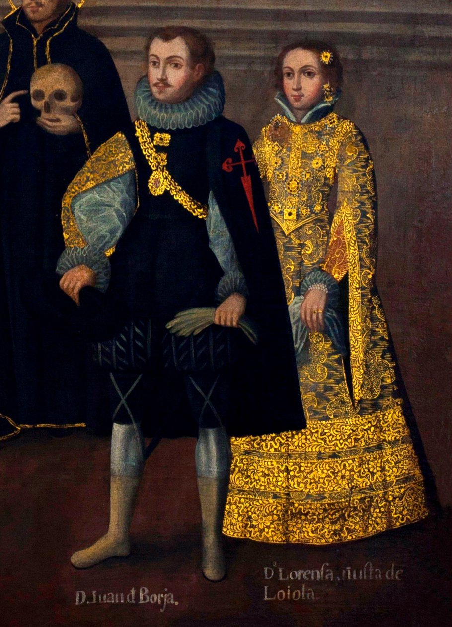 Marriage of Martín de Loyola with Doña Beatriz Ñusta, and Don Juan Borja with Lorenza Ñusta by Cuzco School
