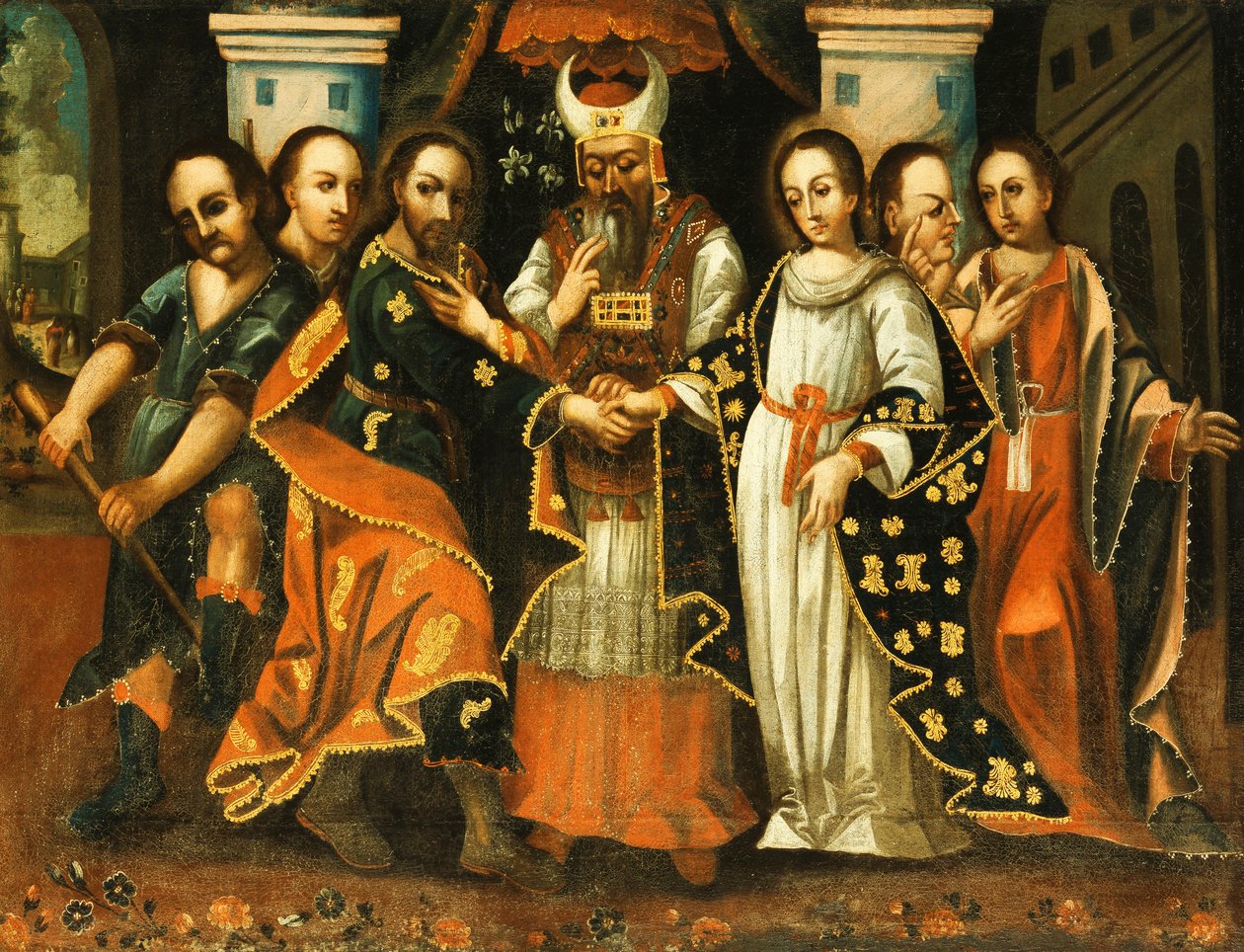The Marriage of the Virgin by Cuzco School