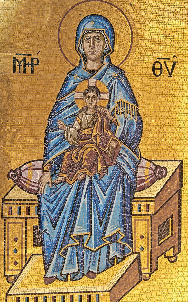 Madonna and child, Kykkos Monastery, Troodos Mountains, Cyprus by Cypriot