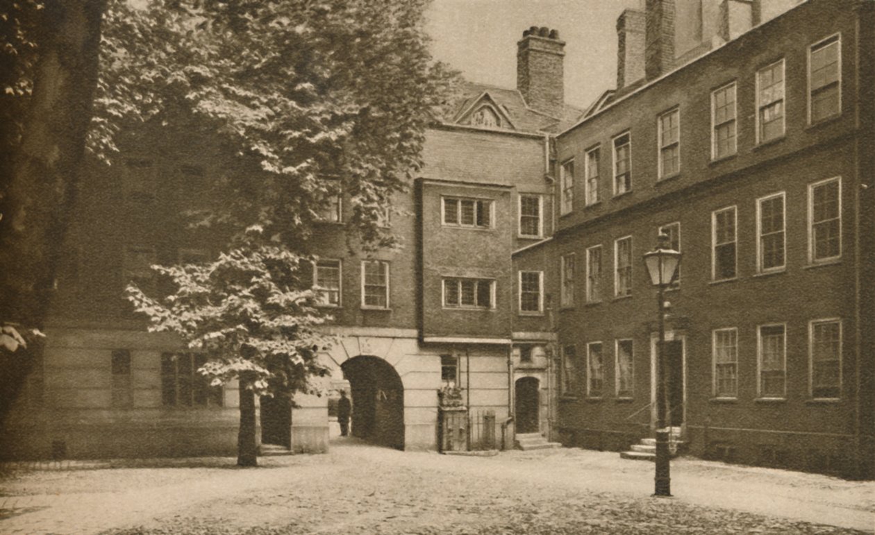 Cobbles of the Quiet Other Court in Staple Inn at Holborn, c1935 by Cyril Ellis