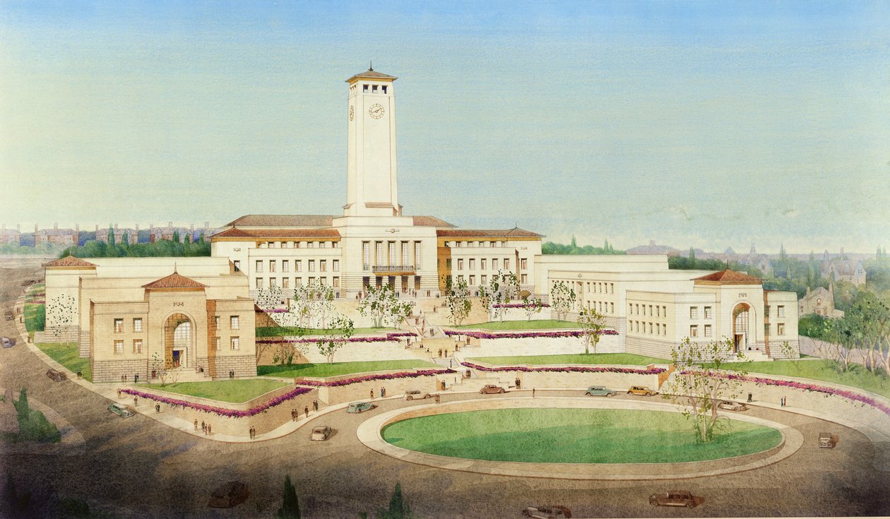 Proposed Scheme for the Newport Civic Centre by Cyril and Howitt Cecil (fl.1920) Farey