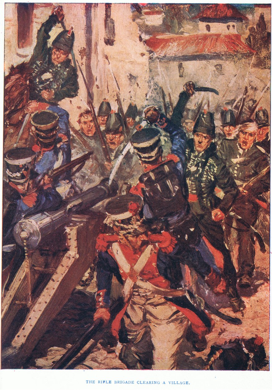 The Rifle Brigade Clearing a Village by Cyrus Cuneo