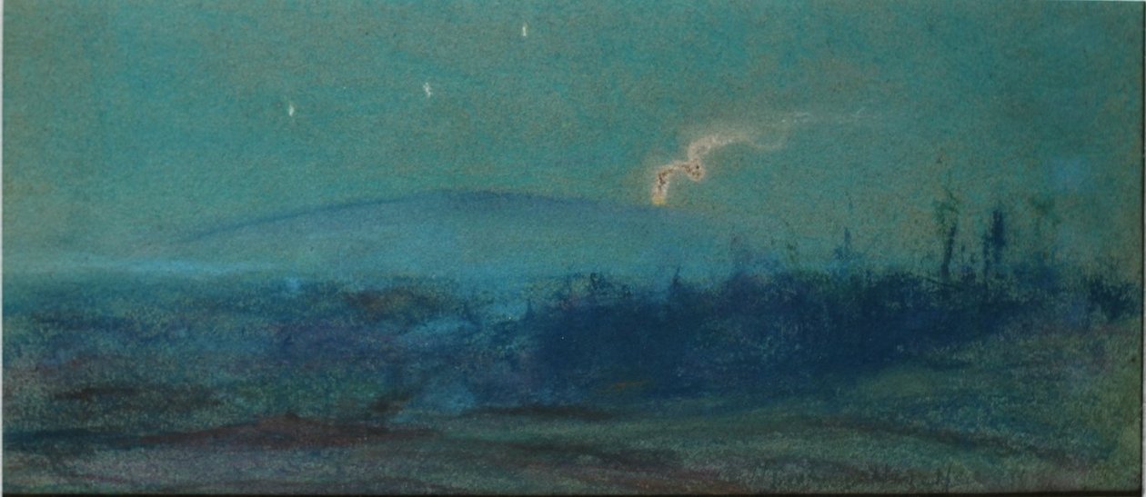 Kilauea Eruption by Night by D. Howard Hitchcock