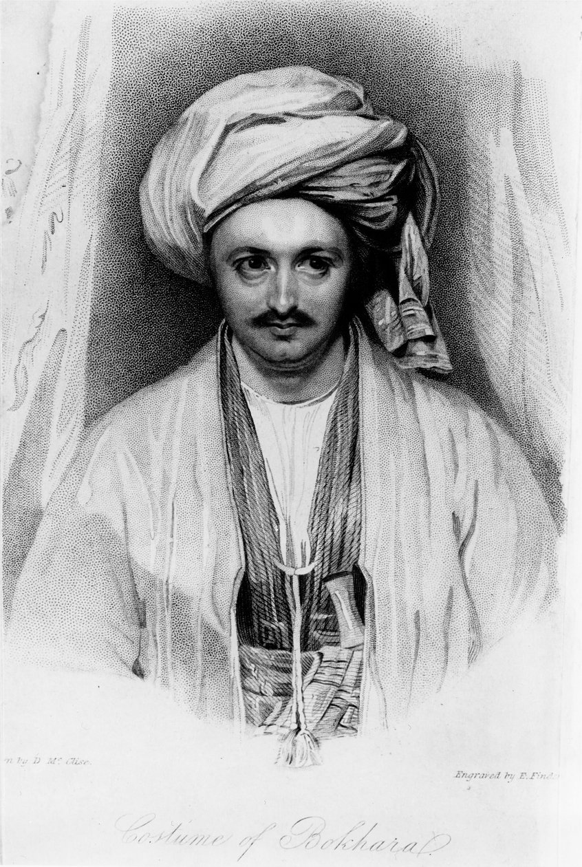 Portrait of Sir Alexander Burnes, Engraved by E. Findes by D McClise