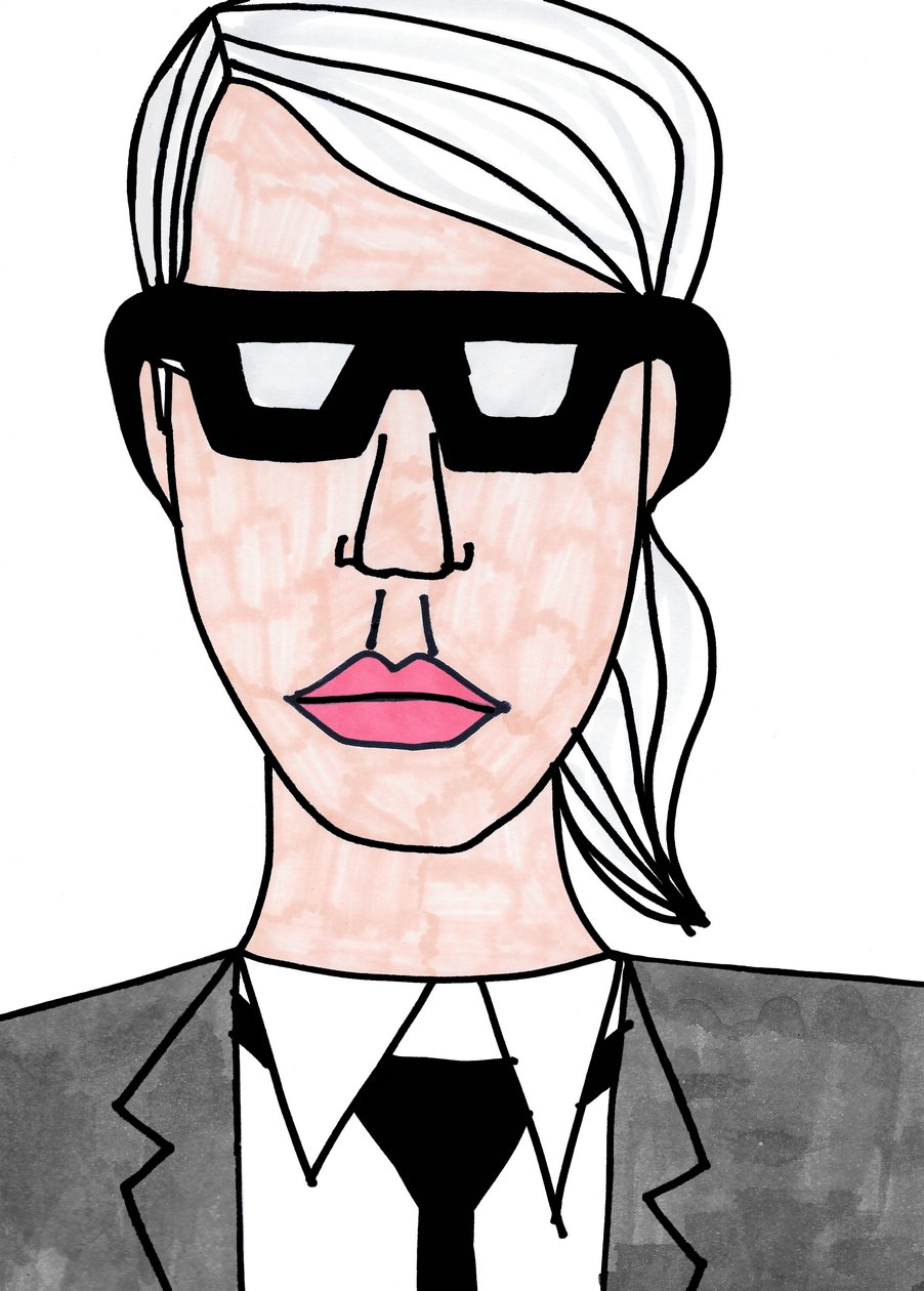 Karl Lagerfeld by Daisy de Villeneuve