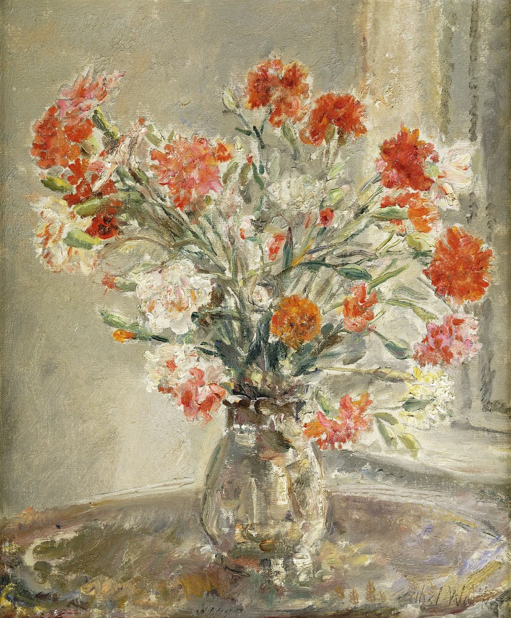 Carnations by Dame Ethel Walker