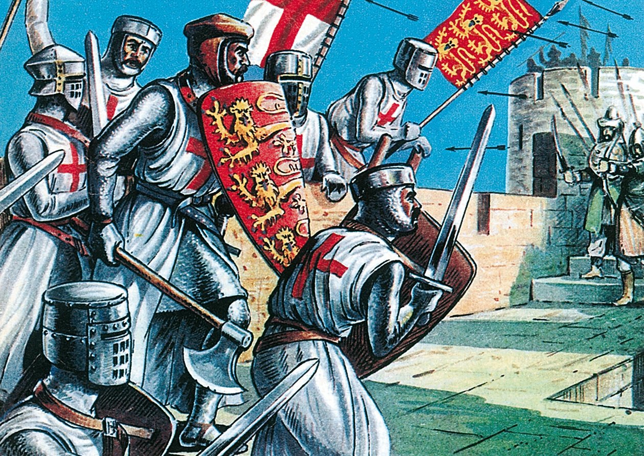 King Richard I storming the walls of Acre by Dan Escott