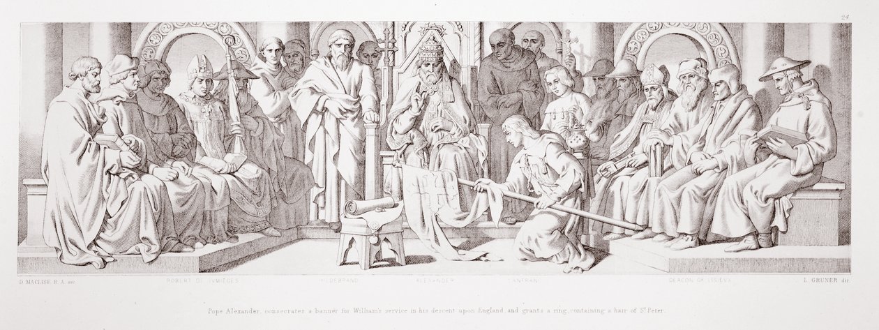 Pope Alexander Consecrates a Banner for William