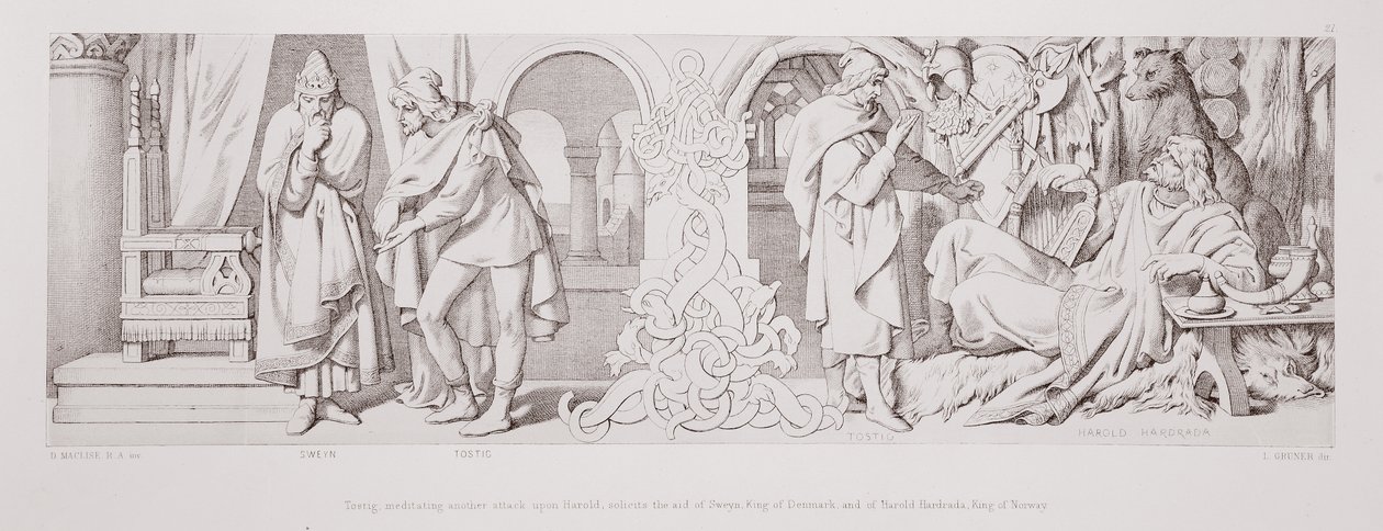 Tostig, Meditating Another Attack upon Harold, Solicits the Aid of Sweyn, King of Denmark, and of Harold Hardrada, King of Norway, from 