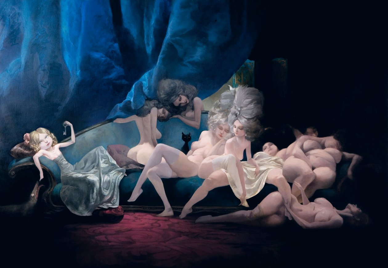 The Young Bride and Her Friends, from Bluebeard by Charles Perrault by Daniel Cacouault