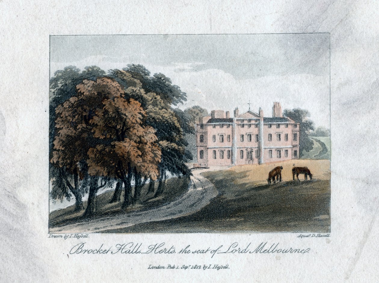 Brocket Hall, Herts, the Seat of Lord Melbourne by Daniel Havell