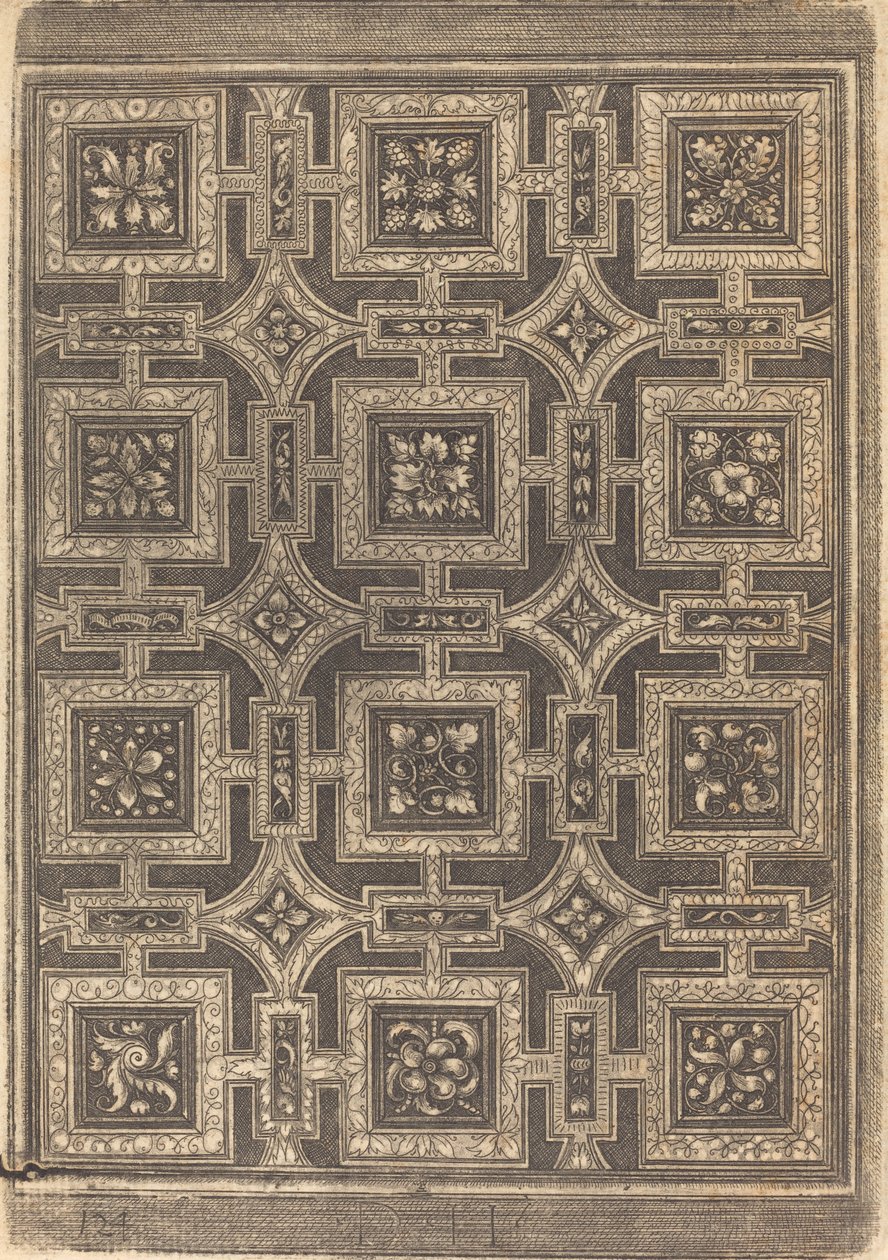 Ornamental Design for Coffered Ceiling by Daniel Hopfer