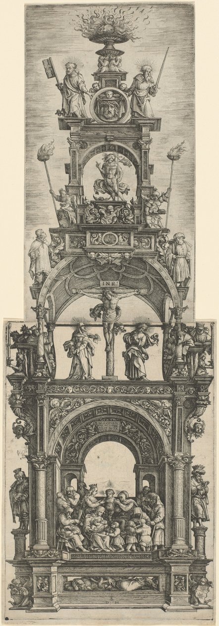 Triumphal Altar with Stages in the Life of Christ by Daniel Hopfer